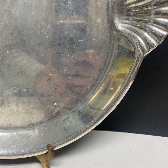 RWP The Wilton Co Armetale Shell Handled Tray Platter - Picture 9 of 15